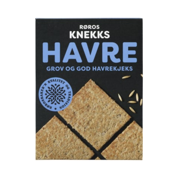 Crispbread Oat (Knekks Kjeks Havre) 190g Røros | Crisp Bread | All season, Snacks | Rørosbakern